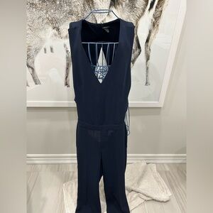 Club Monaco open back navy jumpsuit. Size 2